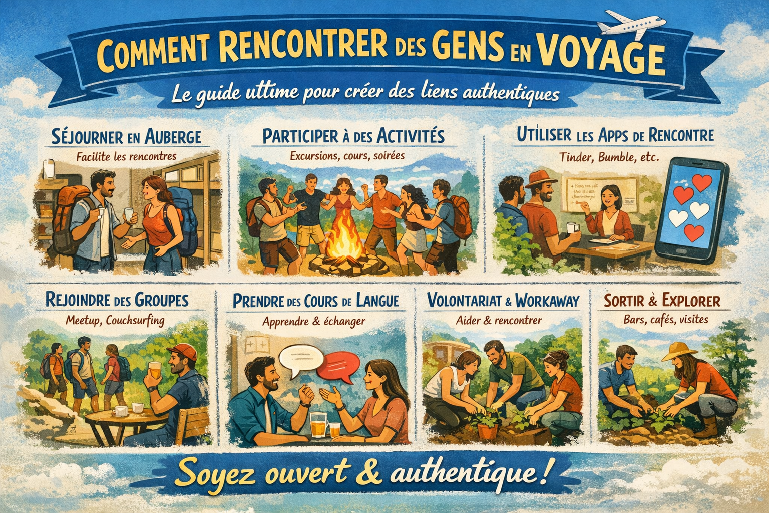 Comment rencontrer des gens en voyage : le guide ultime pour créer des liens authentiques