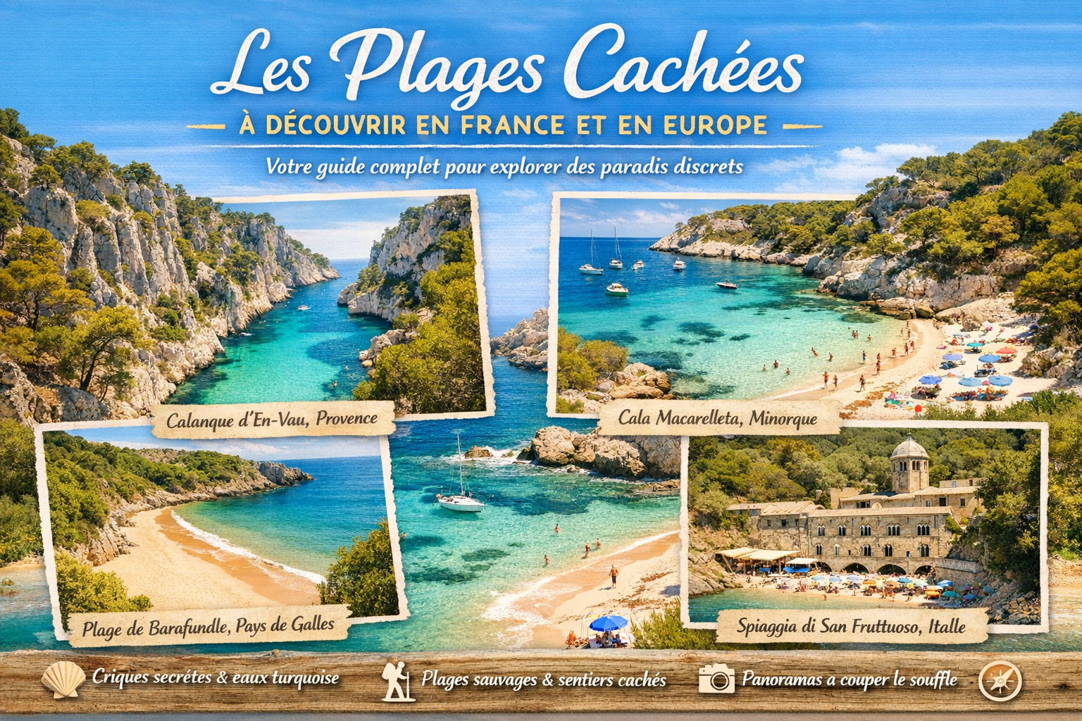 Les plages cachées à découvrir en France et en Europe : votre guide complet pour explorer des paradis discrets